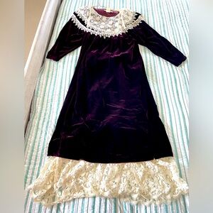 Vintage Jessica McClintock velvet dress